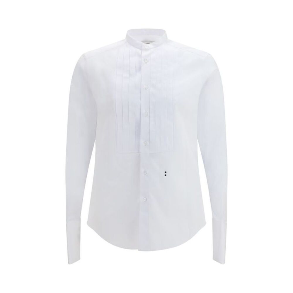 Fendi White Cotton Dress Men's Shirt